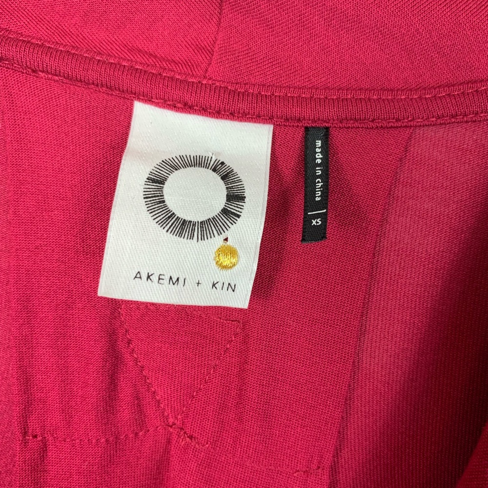 Anthropologie Red Draped Blouse Long Sleeve - Picture 7 of 7